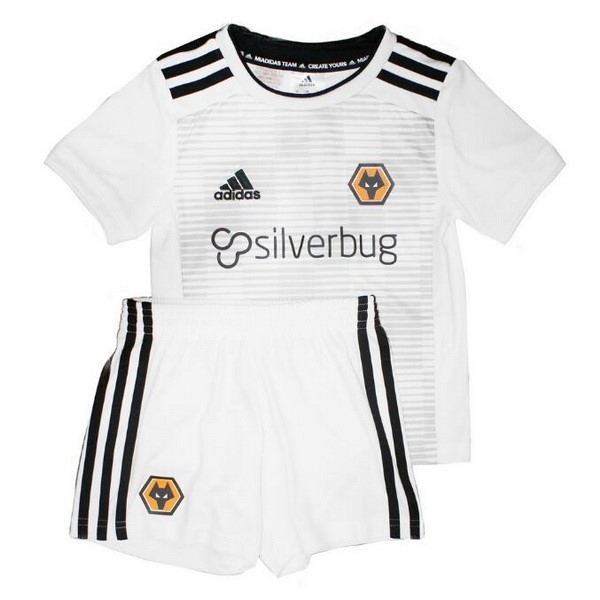 Camiseta Wolves 2ª Niños 2018/19 Blanco